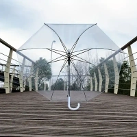  Windproof, Waterproof, Transparent Dome Umbrella for Maximum Rain Protection | Stylish & Durable – Ideal for Weddings, Daily Use & More – SKVWORLD ☂️🌧️