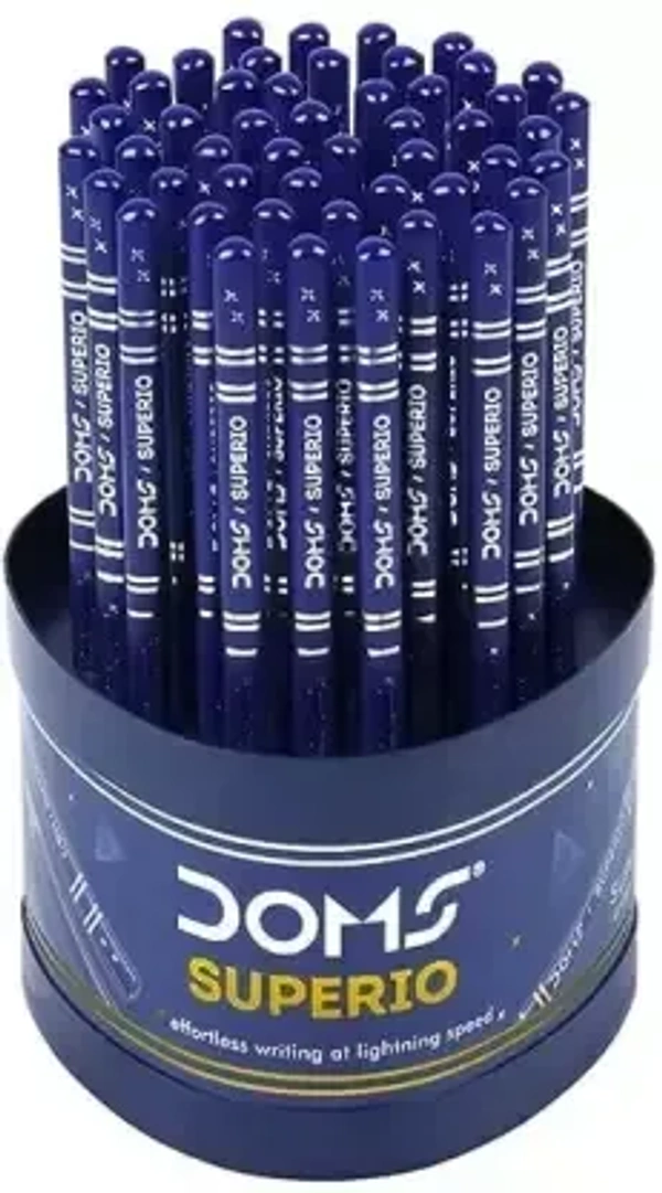 DOMS Superio Pencils – Premium Graphite Pencils for Smooth & Dark Writing, Break-Resistant Lead, Comfortable Grip – Ideal for Students, Artists & Office Use 