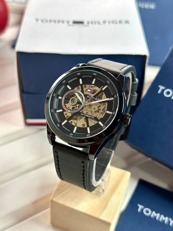 Tommy Hilfiger Open Heart Fully Automatic  🖤 - Adjustable, Black