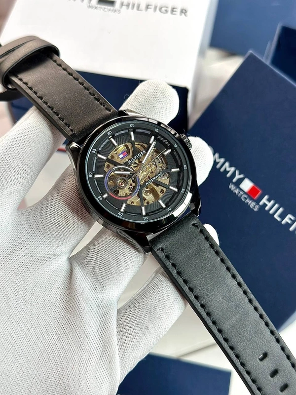 Tommy Hilfiger Open Heart Fully Automatic  🖤 - Adjustable, Black