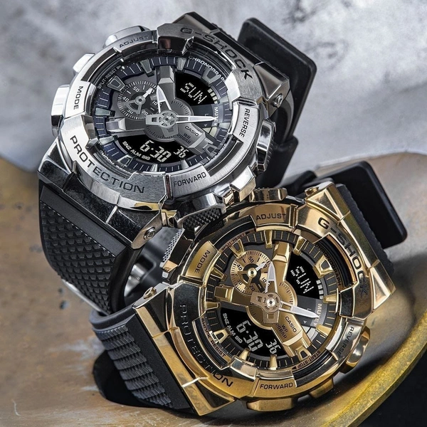 Casio G-Shock GM110 with metal body in stock 🤩 ❤️ - Adjustable, Black