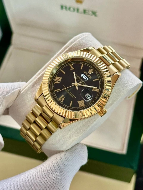 Rolex Day-Date For Men - In Budget Price ✅😍 - Adjustable, Black Dial