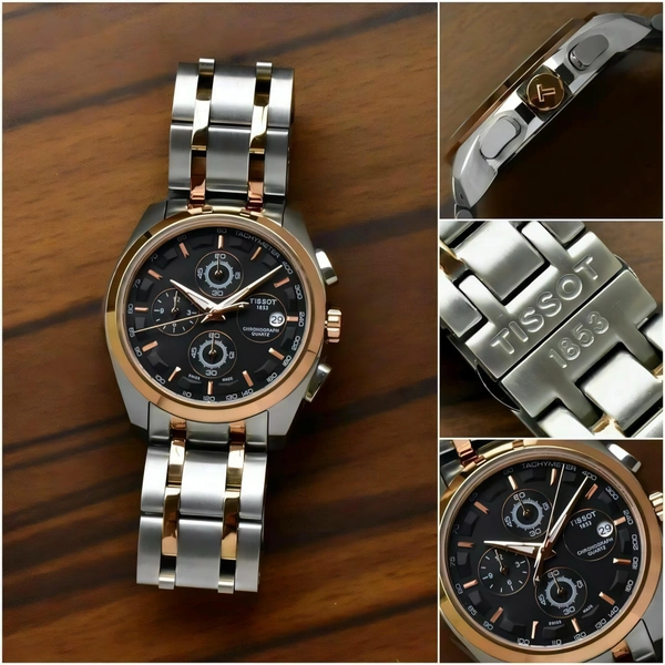 Tissot Couturier Chronograph  Men's Premium 🔥 - Adjustable, Black