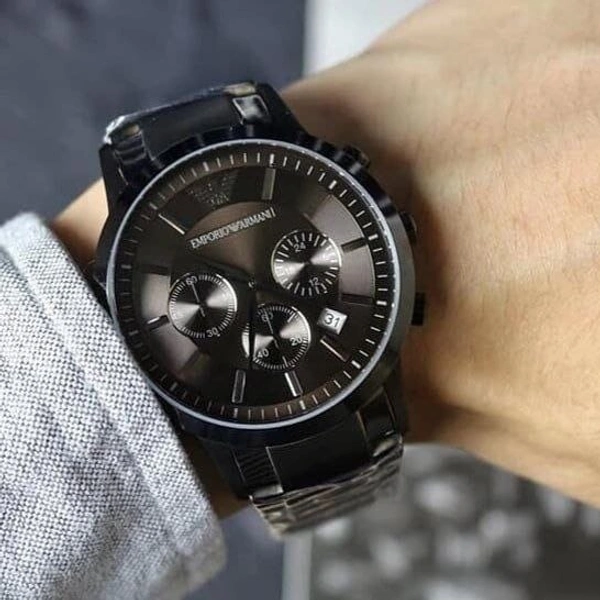 Emporio Armani Renato All BLACK - Adjustable, Black