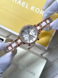 Michael Kors Sofie - White Pearl For Women 🤍🤍 - Adjustable, White Pear