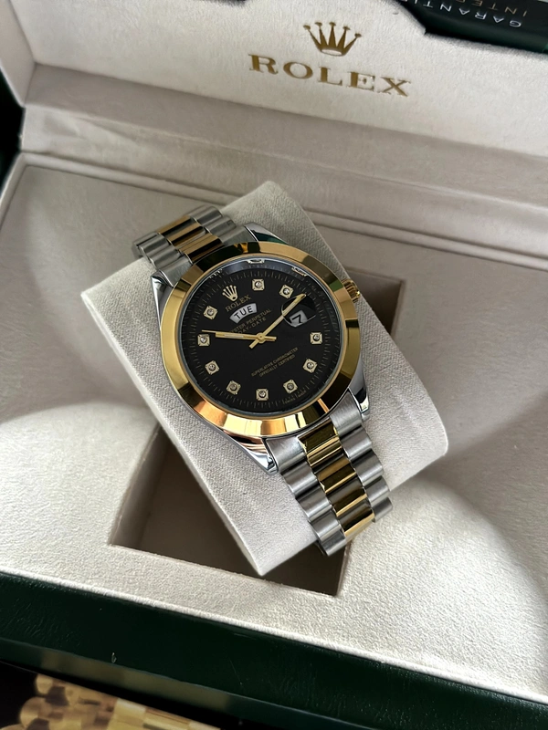Rolex DayDate 36 Dual Tone For Men 😍 - Adjustable, Black