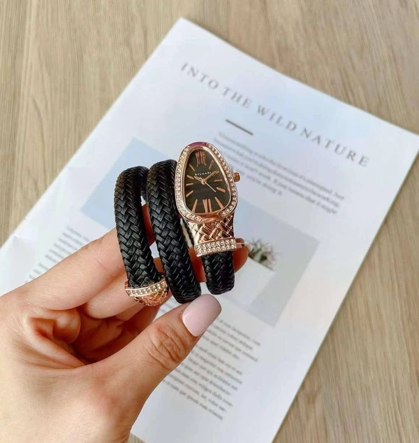 Bvlgari Serpenti For Women 🐍❤️ - Adjustable, Black