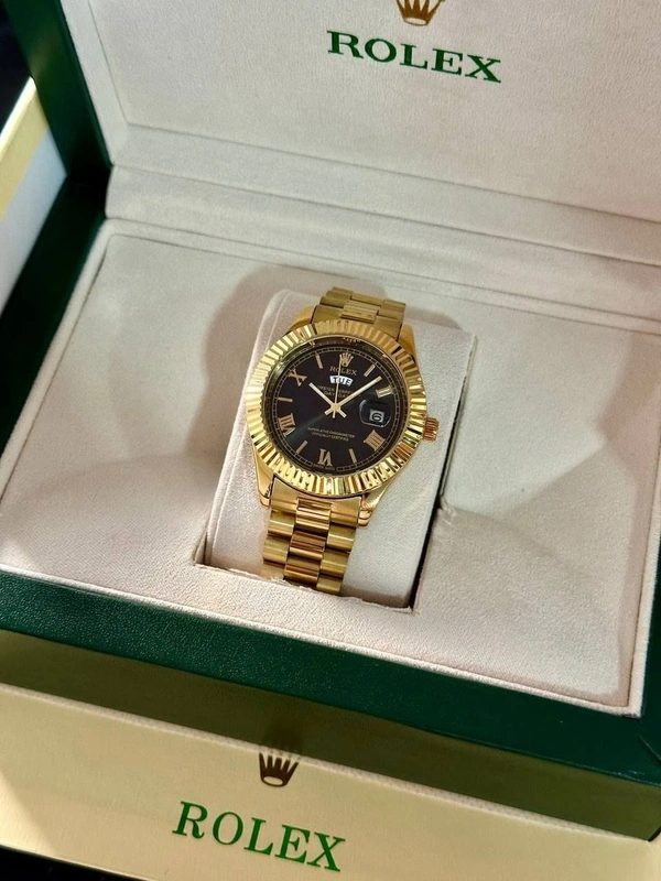 Rolex Day-Date For Men - In Budget Price ✅😍 - Adjustable, Black Dial