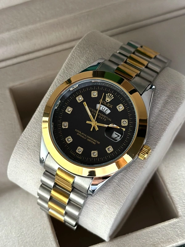 Rolex DayDate 36 Dual Tone For Men 😍 - Adjustable, Black