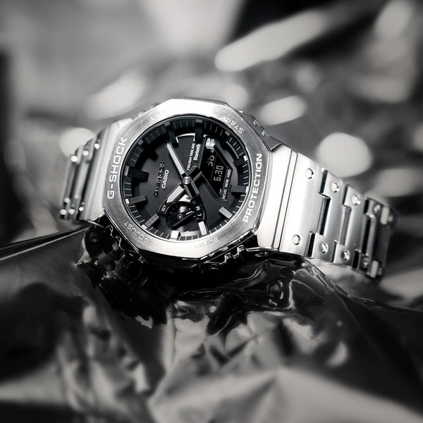 casio Most demanded G-Shock GM-B2100 with metal body  🤩 ❤️ - Gray