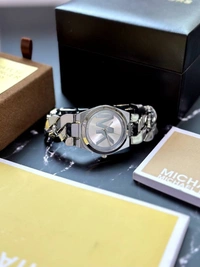 Michael Kors Silver Tone  For Women 🤍 - Adjustable, Silver