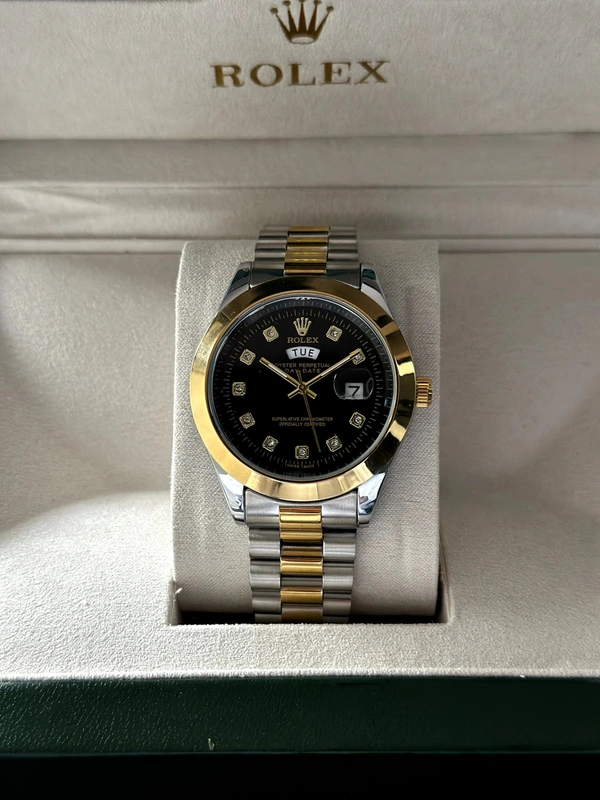Rolex DayDate 36 Dual Tone For Men 😍 - Adjustable, Black