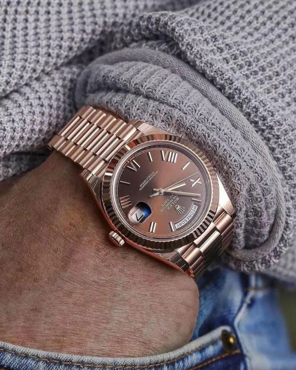 Rolex Day-Date 40 Chocolate Dial 🤎 - Adjustable, Korma
