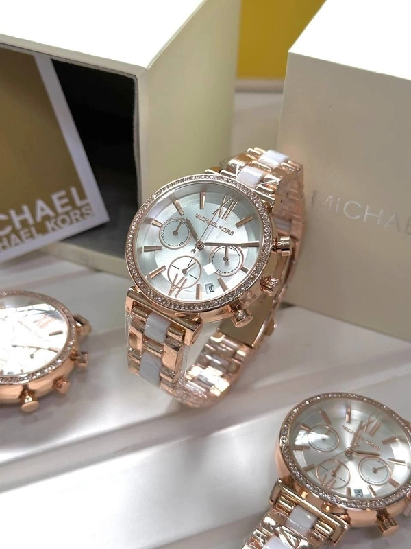 Michael Kors Sofie - White Pearl For Women 🤍🤍 - Adjustable, White Pear