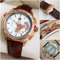 Tag Heuer TagHeuer Calibre 36 Racing Black Leather - Adjustable, Cararra