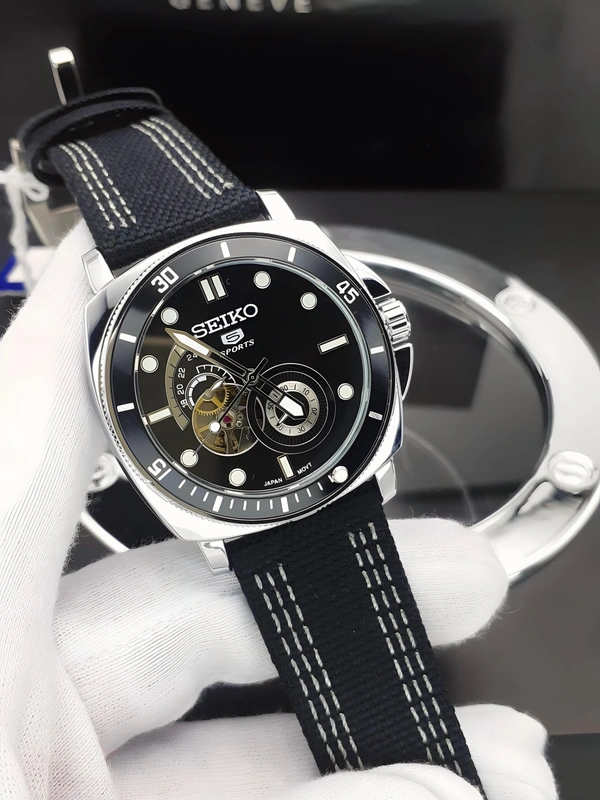 SEIKO Seiko Tourbillon Automatic watch - Adjustable, Black