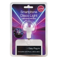 UNILOG  Mini USB Disco Light - Black, Free Size