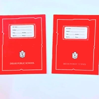 Delhi Public School  REFURBISHED DPS Test Copy Only 1 Peice - Red, 25cm X 17cm