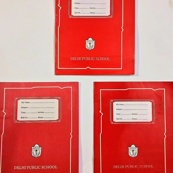 Delhi Public School  REFURBISHED DPS Test Copy Only 1 Peice - Red, 25cm X 17cm