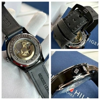 Tommy Hilfiger Open Heart Fully Automatic  🖤 - Adjustable, Black