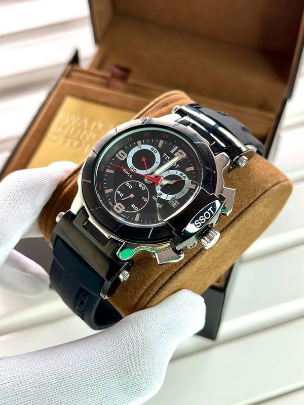 Tissot T-Sport Premium Heavy Quality Watch 🖤 - Adjustable, Black