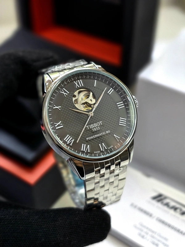 Tissot Lelocle Powermatic 80 Open Heart - Adjustable, Black