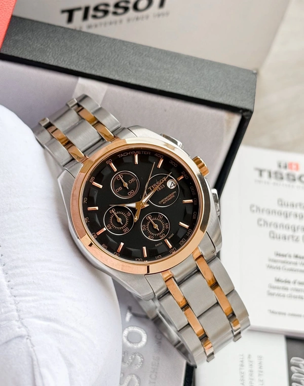 Tissot Couturier Chronograph  Men's Premium 🔥 - Adjustable, Black