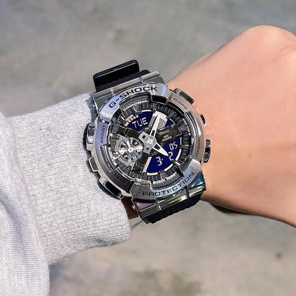 Casio G-Shock GM110 with metal body in stock 🤩 ❤️ - Adjustable, Black