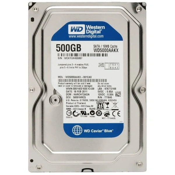 WD 500 GB Hard Disk