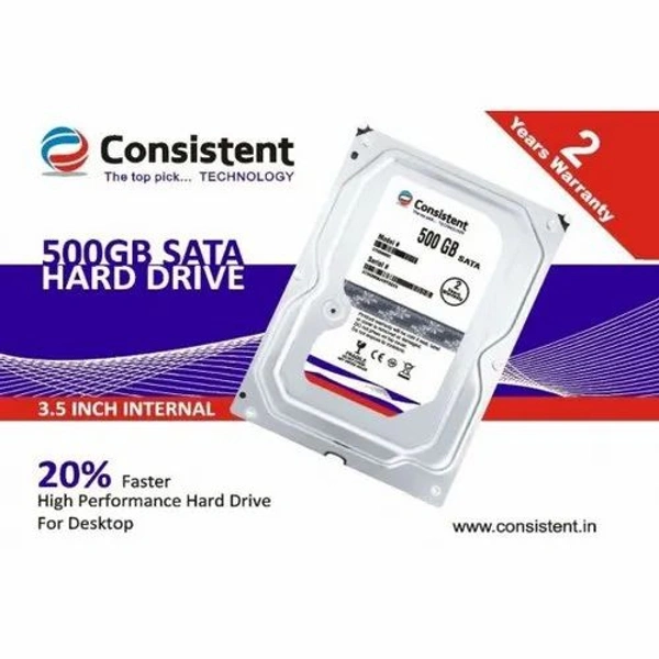  Consistent Hard Disk Drive 2years Warranty  - 500GB