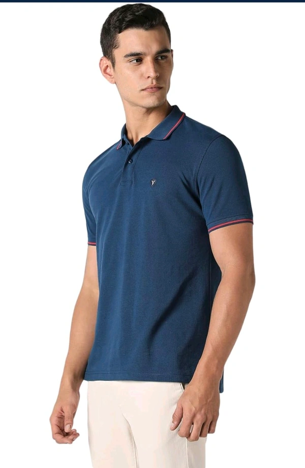 Van Heusen Men's Solid Regular Fit T-Shirt - nuc, XL XXL S L M