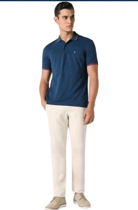 Van Heusen Men's Solid Regular Fit T-Shirt - nuc, XL XXL S L M