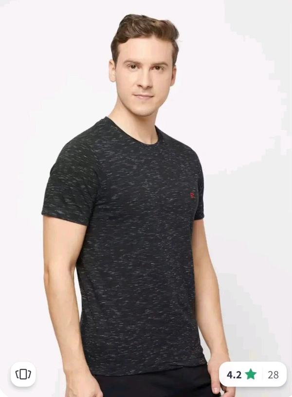SPORTO Men Black T-shirt  - Black, XL