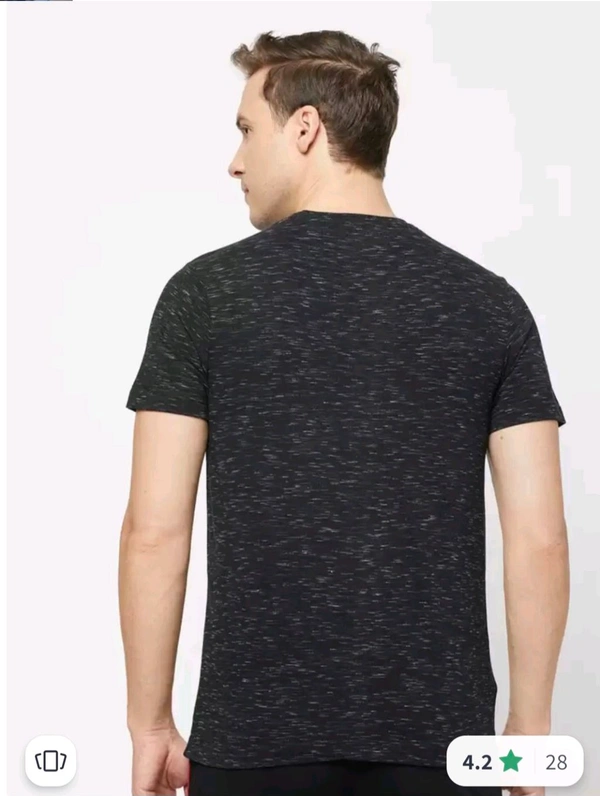 SPORTO Men Black T-shirt  - Black, XL