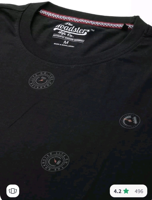 ROADSTER Men Black Grey Typography Cotton Printed T-shirt  - Black, XL