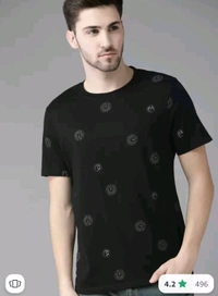 ROADSTER Men Black Grey Typography Cotton Printed T-shirt  - Black, XXL