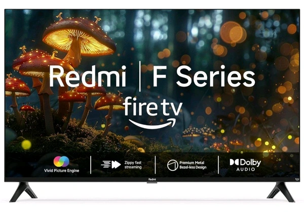 Xiaomi  Redmi Xiaomi 80 cm (32 inches) F Series HD Ready Smart LED Fire TV L32MA-FVIN (Black) - Black, 32 Inches