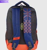 Skybags Kids Blue Orange Converstional Printed Backpack  - Red Orange