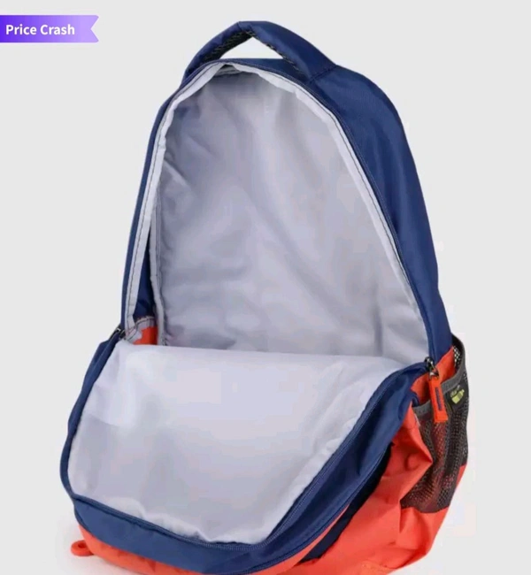 Skybags Kids Blue Orange Converstional Printed Backpack  - Red Orange