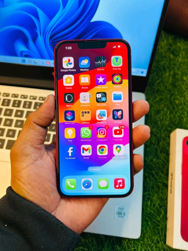Apple I PHONE 13 128GB (100% BT) - 10 Day, Red Orange, Open Box