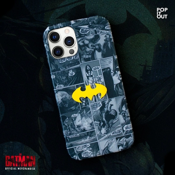Batman back Case(3D) - Transparent Black