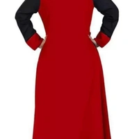 Red And Black Chudithar (Modern) - black And Red (Mixed), M,L,XL,XXL,XXL