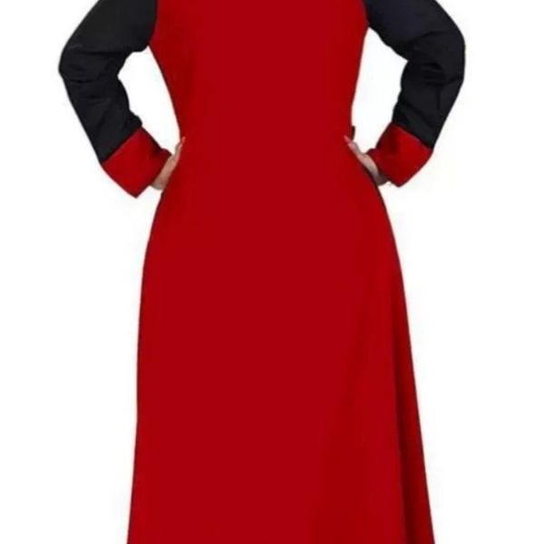 Red And Black Chudithar (Modern) - black And Red (Mixed), M,L,XL,XXL,XXL