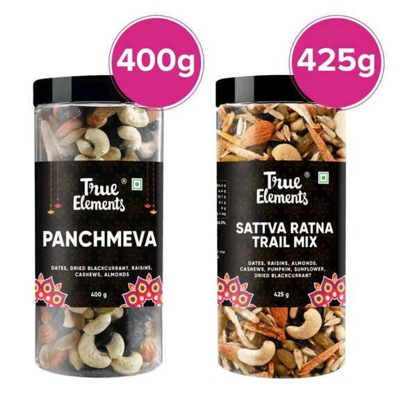 True Elements Panchmewa & Sattva Ratna Trail Mix- (1combo)