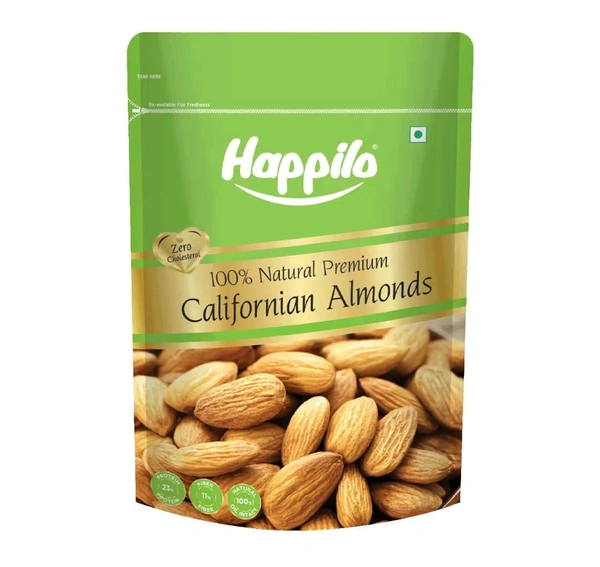 Happilo 100% Natural Premium Californian Almond - 500g