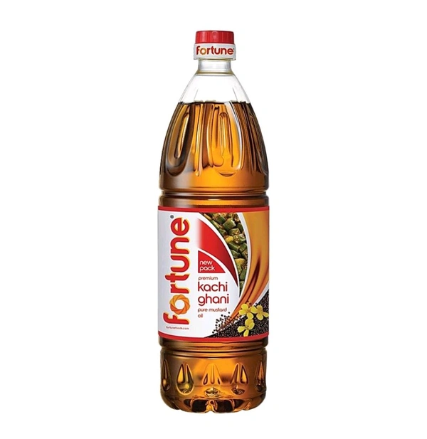Fortune Premium Kachi Ghani Pure Mustard Oil  - 1ltr
