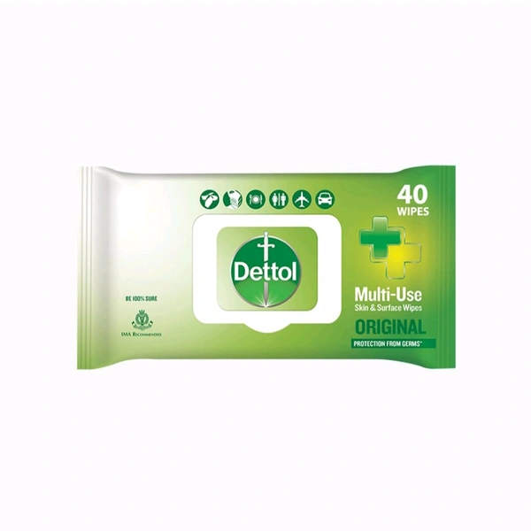 Dettol Skin & Surface Wet Wipes - 40pcs