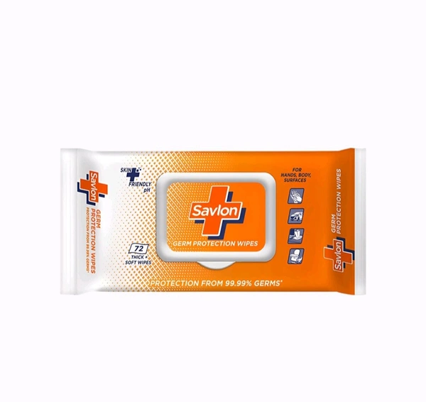 Savlon Germ Protection Wipes - 72pcs