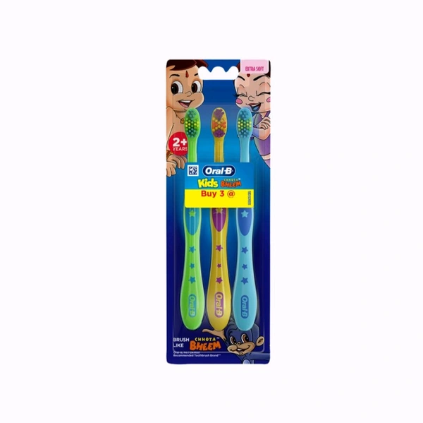 Oral-B Kids Toothbrush (2+year) - 3pcs
