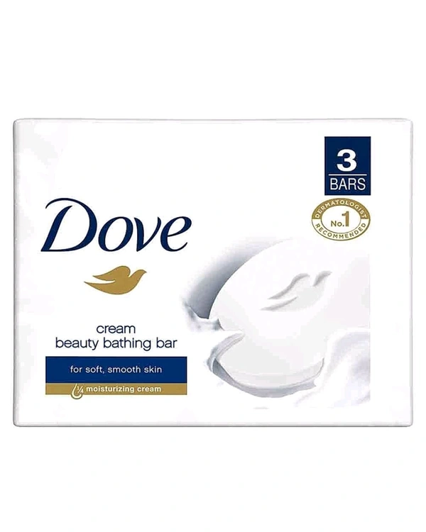Dove Cream Beauty Bathing Bar  - 3×125g